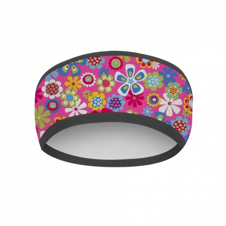 Fascia Testa SOFT THERMAL Fantasia - Flowers - TG BAMBINO - FINE SERIE