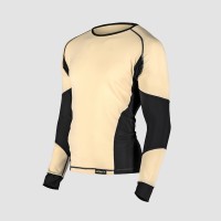 Maglia Tecnica Termica con Lana Vergine - Bianco naturale